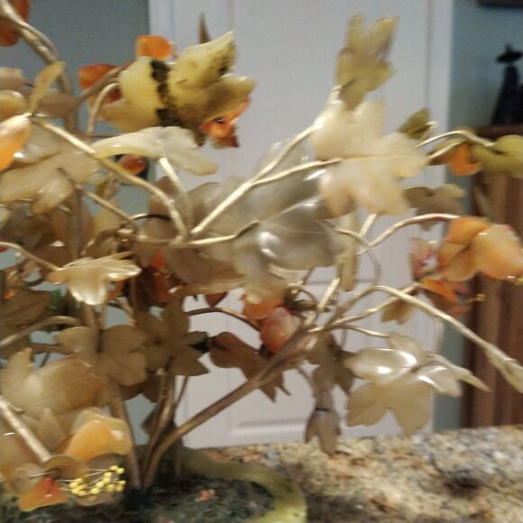 LARGE VINTAGE JAPANESE JADE TREE 14" TALL - Picture 16 of 16